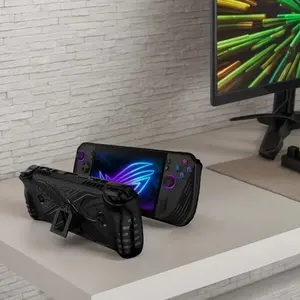 Asus Rog Ally X Game Console Case, Tpu Soft Gel Protector with Stand, Durable Gaming Accessory, Perfect Fit for Asus Rog Ally X, Game Peripherals