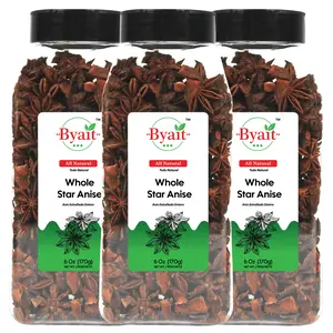 Byait Whole Star Anise 18 Oz, Premium Dried Chinese Anise for Tea, Baking, Beverages, and Cooking, All Natural