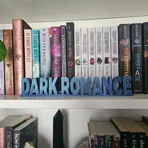 Dark Romance Sign, Dark Romance Plaque, Book Decor, Shelf Decor, Bookish, Book Trope Sign, Book Genre Sign,