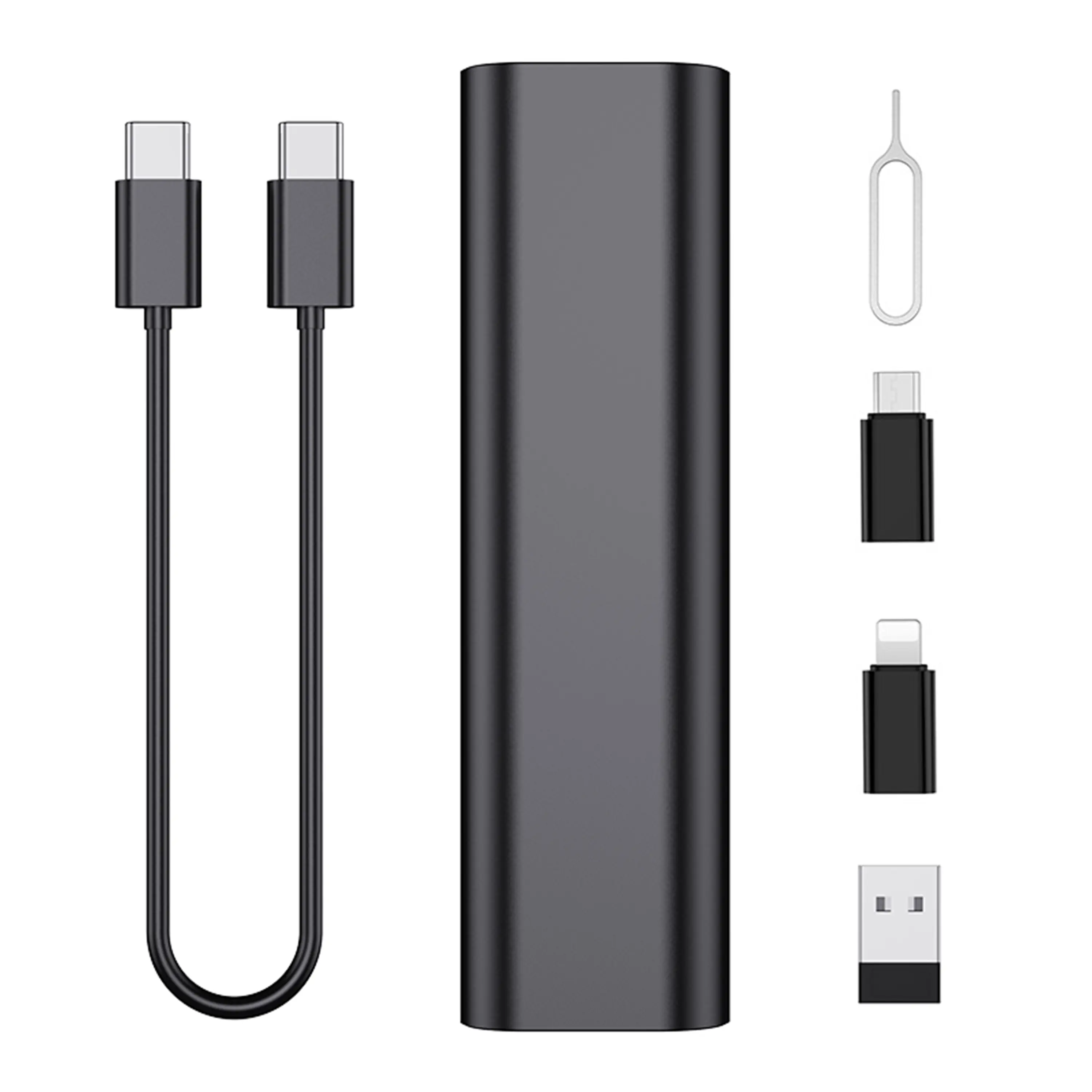 60W Fast Charging Multi Cable Kit, USB-A to Type-C & Lightning Cable Set with Travel Organizer, for iPhone, Android, iPad, Galaxy