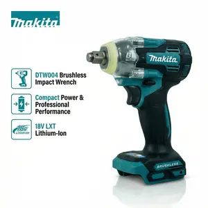 Makita DTW004 Brushless Impact Wrench 18V Industrial Bolts Heavy-Duty Torque 350Nm Fast-Adjust Speed