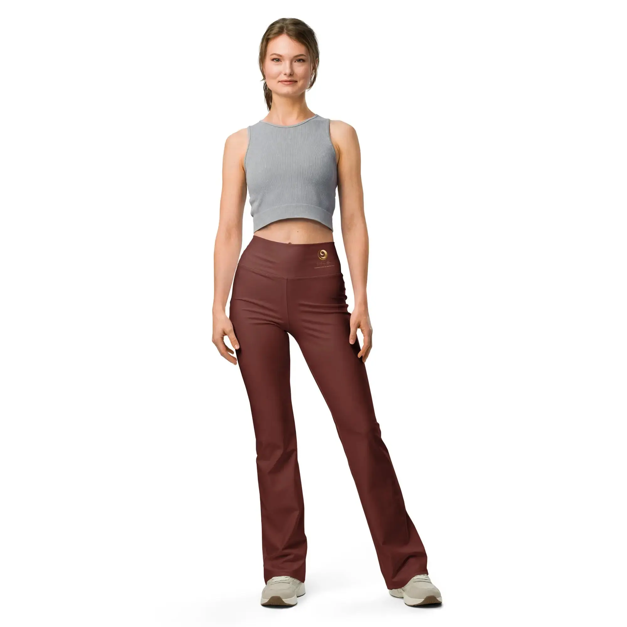 Maroon Chaitanya Abara Flare Leggings