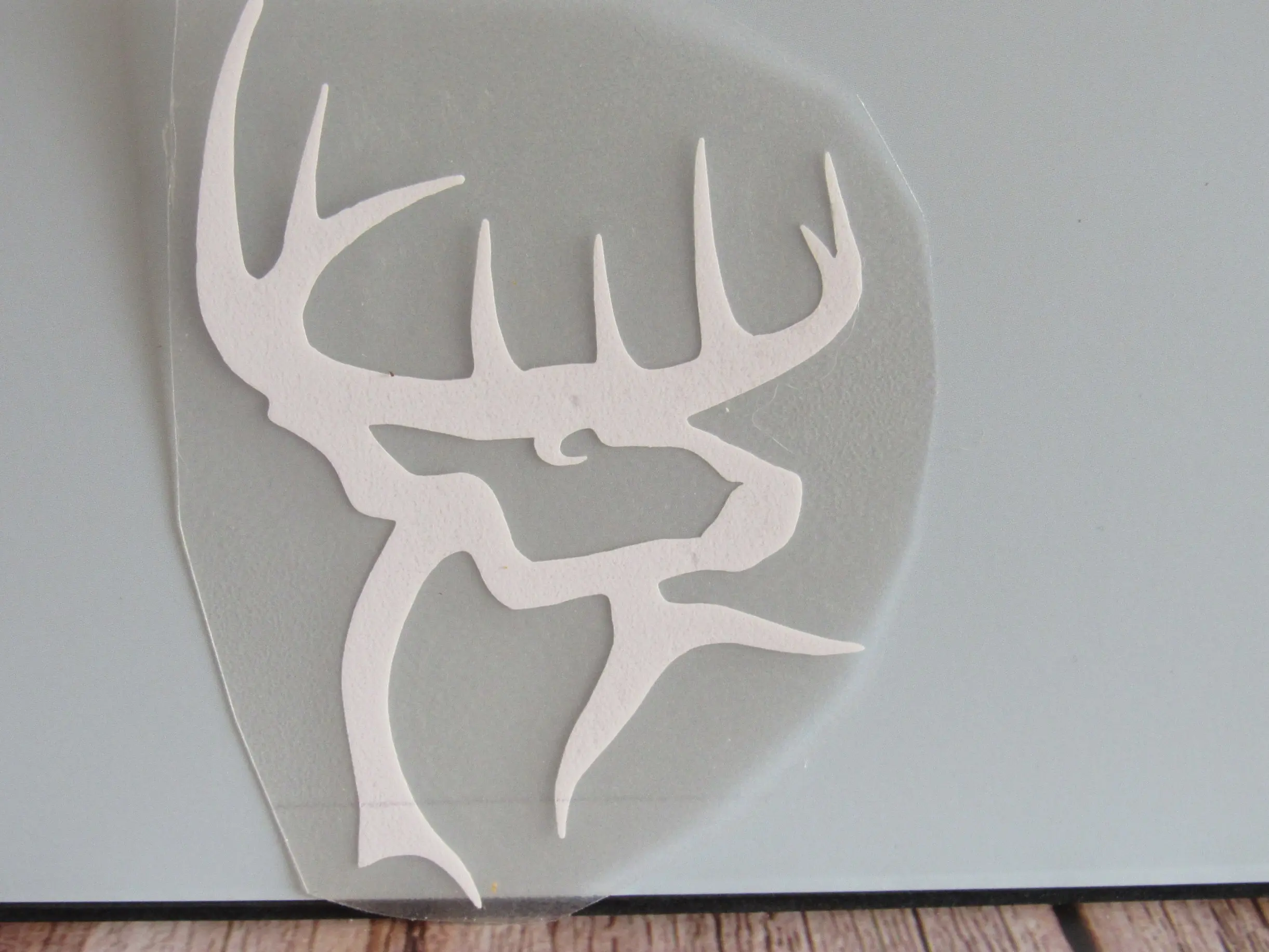 Stylish Stag / Deer Head Decal for Car Exterior - High-Quality Vinyl Material
