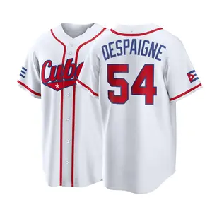 Men's Custom NEW #54 WhitecUBA Baseball 2026 World Baseball Classic Road Stadium Jersey, Vintage Streetwear Baseball Jersey - Casual Baseball Jersey Outfits - Unisex - Trendy Baseball Jerseys #tiktokfashion #gamedayfit #USA #baseball