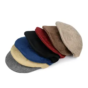 2pcs Set, Men's Outdoor Leisure Beret, Retro Duckbill Cap, Quick Drying Breathable Forward Hat, Suitable for Outdoor Play and Home Wear in Spring and Summer, Good Choice for Holiday Gifts