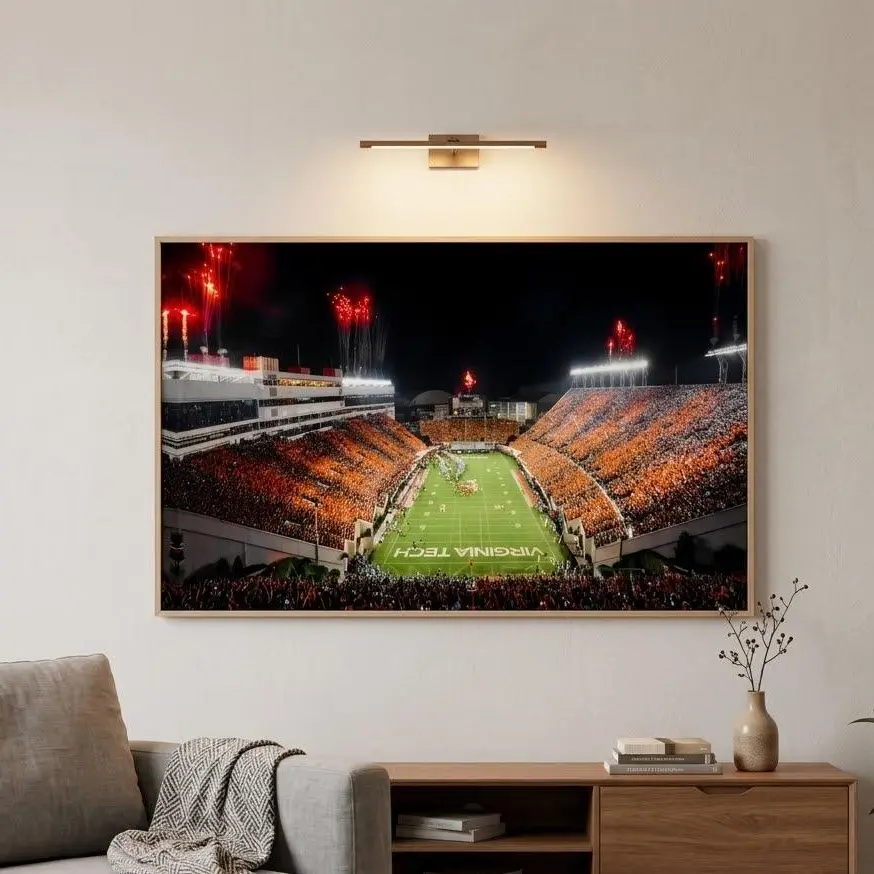 Virginia Tech Hokies Poster Print Unframed "Hokie Glory" Lane Stadium | College | Canvas Wall Art | After Darkness Art
