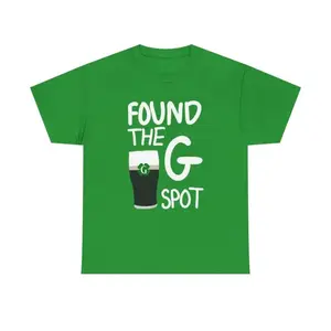 GIFAMI Found The G Shirt - Funny St. Patrick's Day T-shirt, Split The G Tee, Unisex Cotton Shirt for Women, Shamrock Irish Lucky Design, Soft & Comfy, Perfect for Parties & Casual Wear
