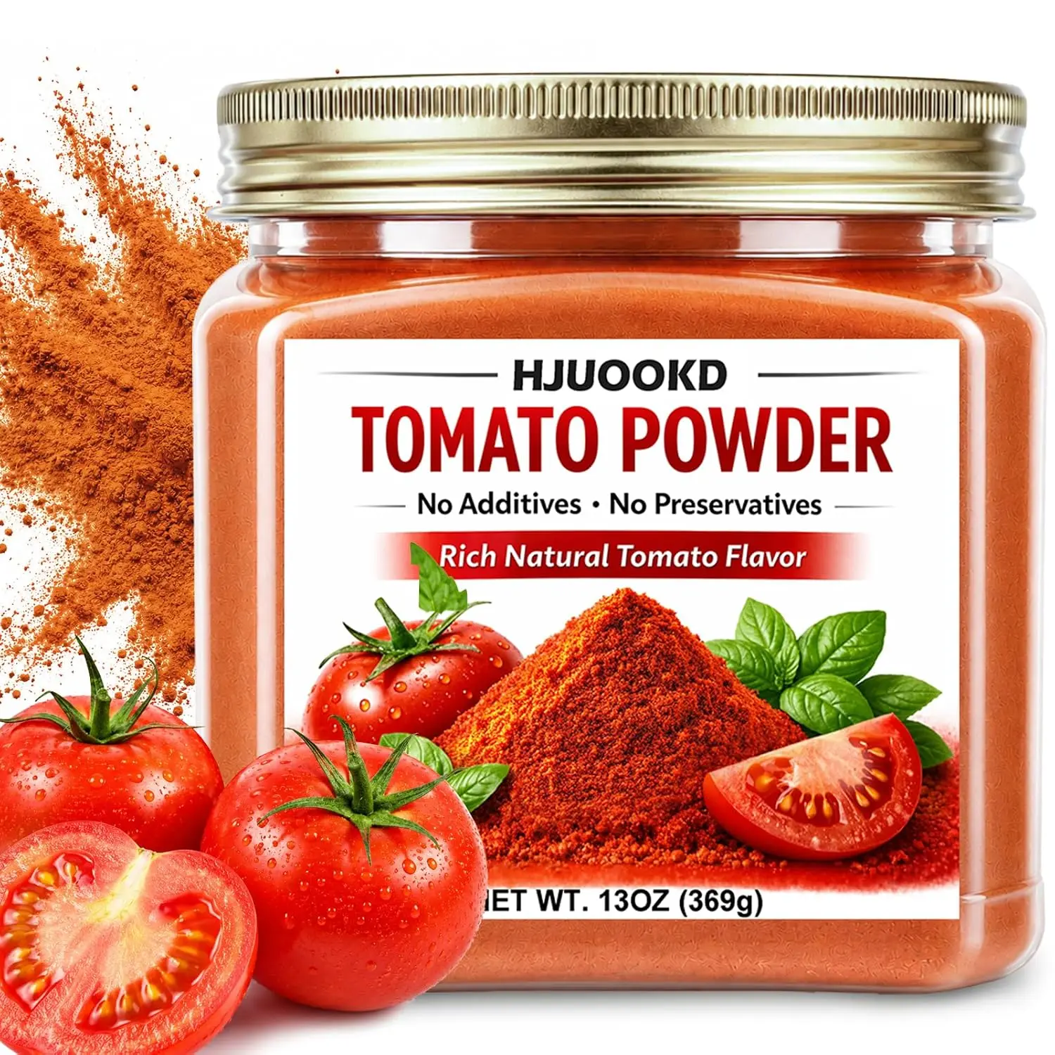 13OZ Dried Tomato Seasoning Powder, 100% Pure Tomato Powder with Umami Flavor, Premium Tomato for Cooking, Soup, Sauce & Pasta, Vegan, Gluten Free