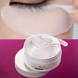 Snail Reorganize Collagen Eye Mask- Hypoallergenic, Moisturizing Eye Patch for All Light Beige Types, Glycerin-Enriched for Hydrating and Nourishing, 1 Box of 60pcs(30 Pairs), Allergy-Friendly Eye Care|Glycerin Enriched Mask, Eye Treatment Mask