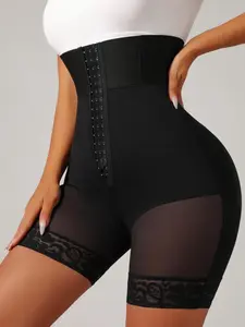 1 Count Fajas Colombianas Post Surgery Shapewear for Women, High Waist, Firm Tummy Control Shorts with Zipper Crotch & 3-Row Hooks, Butt Lifter Waist Trainer Panties, Body Shaper Bottoms for Snatched Hourglass Figure, Underwear, High Waisted Shaper