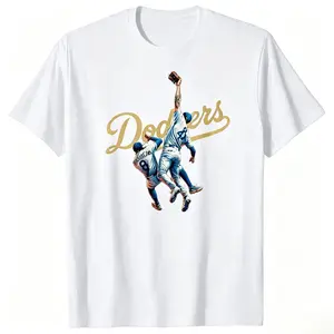The Catch Dodger T-Shirt, Game 7 LA Baseball Moment Short Sleeve Tee, Champions Fan Gear, Vintage Sports Graphic Gift, Unisex Outfit Full