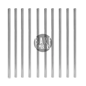 10 inch metal straws for tumblers (5 Pack )