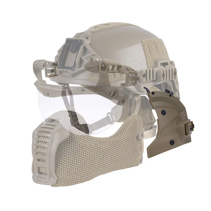 Tactical Wendy Helmet Ear Protection Side Guard Fast Rail Mount Ear Cover Attachment for FAST Helmet Airsoft Outdoor Gear