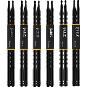 5A Carbon Fiber Drum Sticks 6 Pair Drumsticks  Wave non-slip Drumsticks