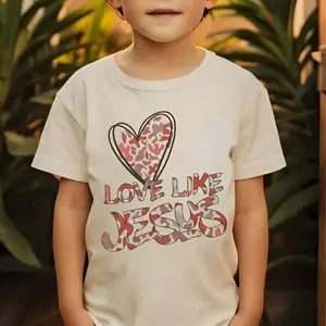 Valentines Love Like Jesus Youth and Adult T-shirt or Sweatshirt, Red Camo Faith Shirt, valentine shirt, gift for lover, Jesus shirt, Family matching tee, country boy clothing, kids clothing, gift for son and daughter, holiday outfit, summer outfit