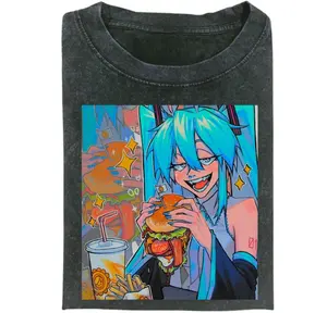 Drunk Miku T-Shirt, Vocaloid Meme Shirt, Hatsune Miku Chaos Tee, Anime Party Aesthetic