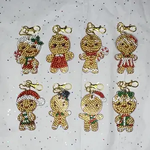 Gingerbread Christmas Ornaments Holiday Keychains
