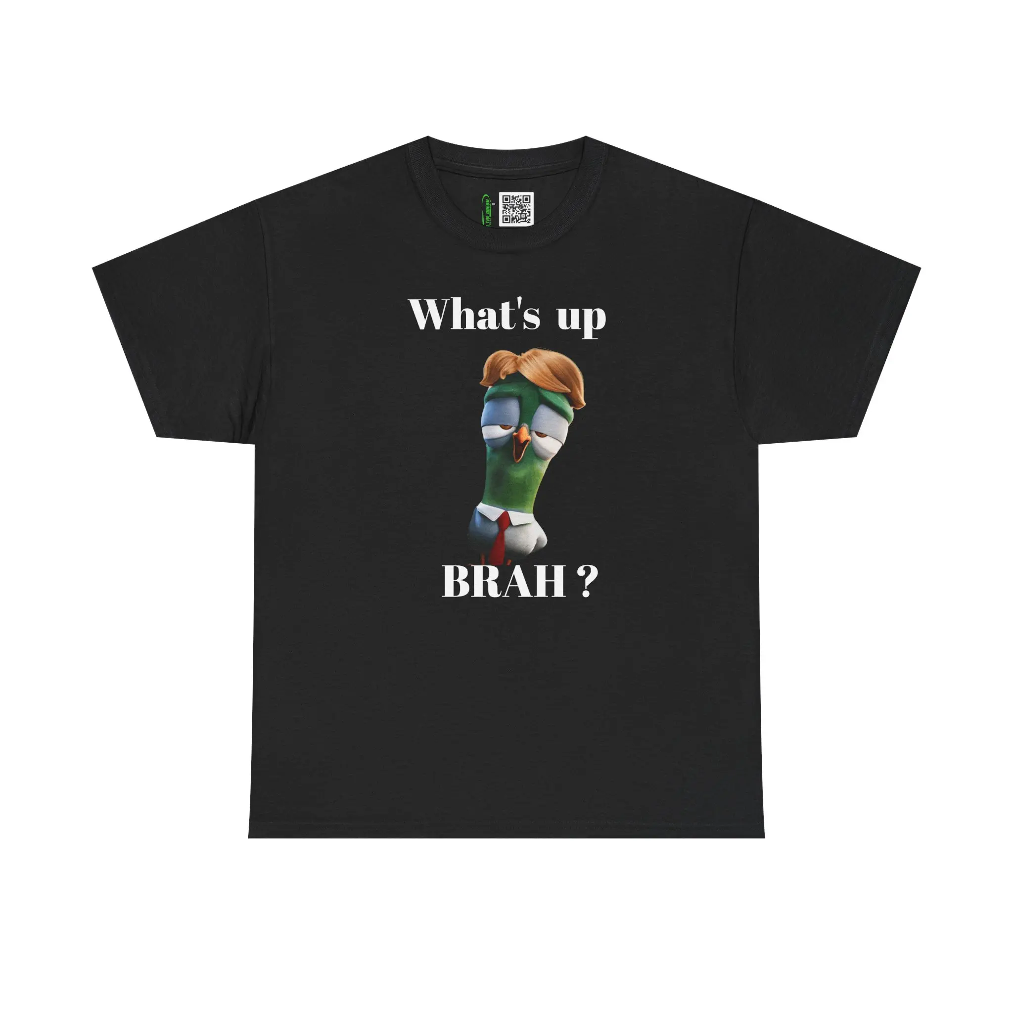 STORKs Pigeon Toadie,  What's up Brah? Unisex Heavy Cotton Tee