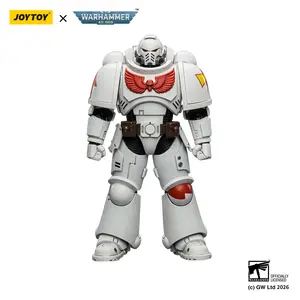 Joytoy Warhammer 40,000 1/18 Action Figure White Scars Intercessor (12 Years Above) with Bolt Rifle, Bolt Pistol, Chainsword, ABS Construction JT03882