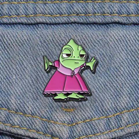 Cute Cartoon Enamel Brooch, Alloy Lapel Pin for Daily Clothing Decor, Trendy and Versatile Birthday Gift Accessory