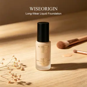 WISEORIGIN Concealer & Longwear Foundation. All-day lock-in wear, no makeup fading. Lightweight and buildable, blends seamlessly without caking or masky look. Color stays true, no oxidation, yellowing or orange discoloration. Cosmetic Daily Daily
