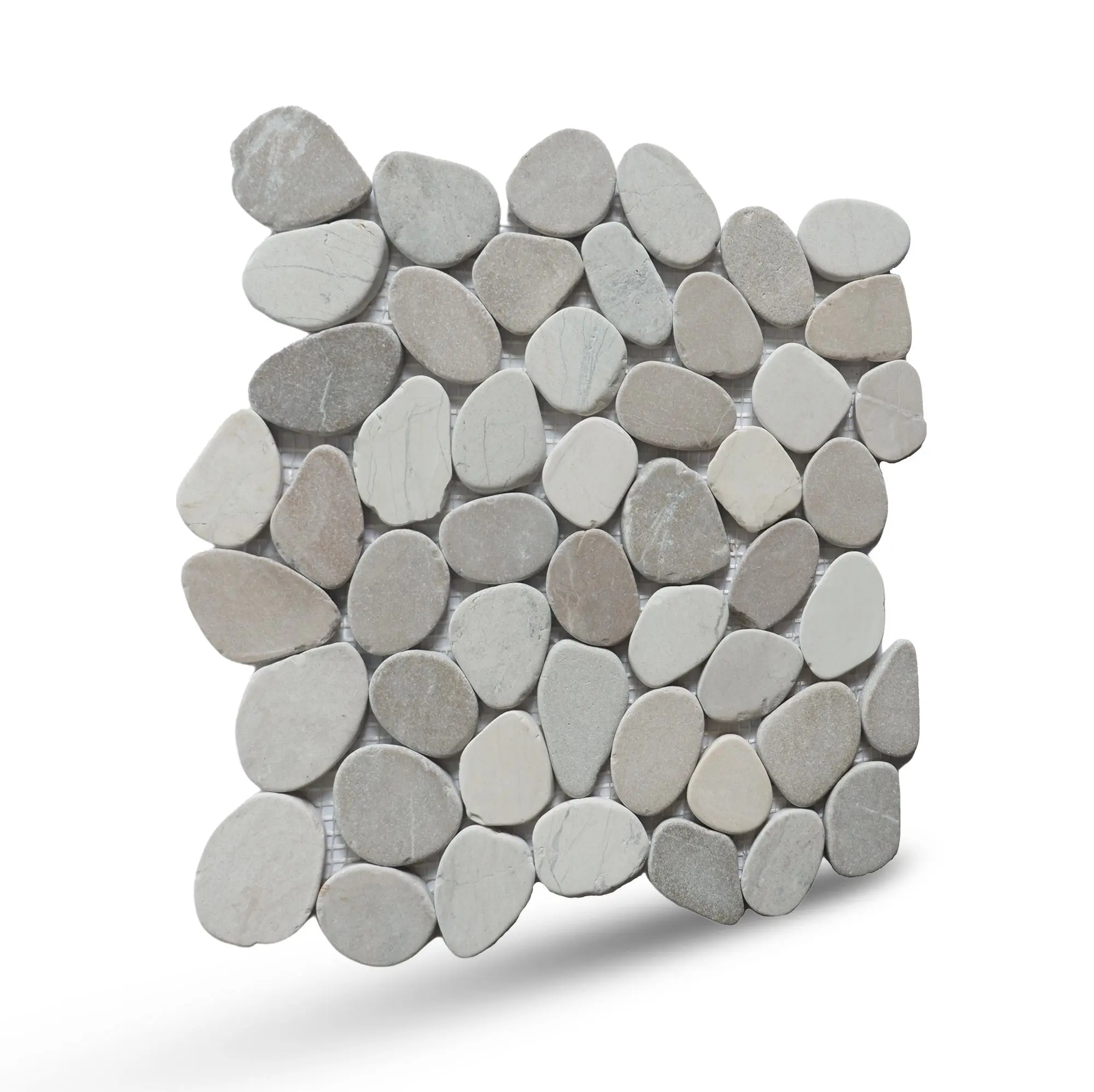 Decorative Mosaic Tiles, Capucino Sliced Pebble Mosaic Wall Floor Tile