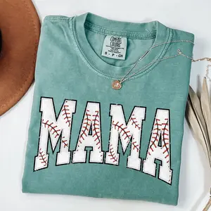 Comfort Colors Baseball Mama Shirt, Mothers Day Gift For Baseball Mom T-Shirt, Gift For Baseball Lover Mom Shirt, Vintage Baseball Season T-Shirt