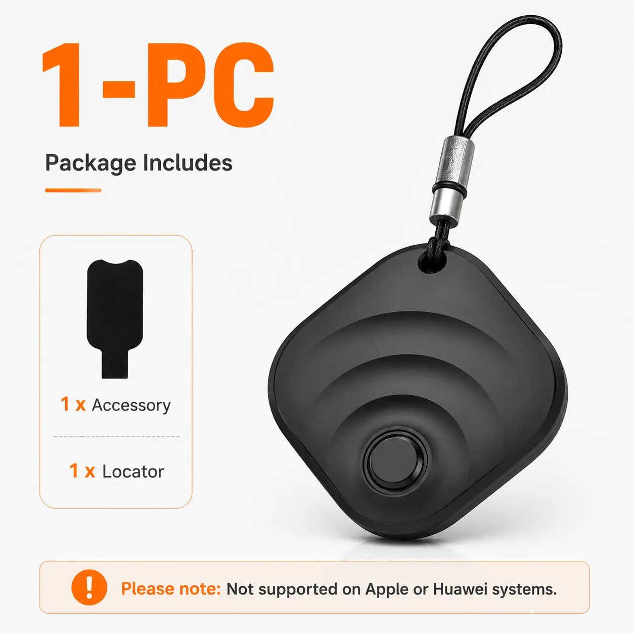 Mini GPS Tracker for Cars, Android Only, IP67 Waterproof Vehicle Locator, Anti-Lost Tracking Device with Removable Battery