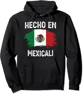 Hecho En Mexicali Mexico Camisa Pullover Hoodie - Kadashya Shop 23B082YT8J59