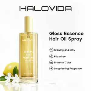 HALOVIDA Gloss Essence Hair Oil Spray,Glowing & Silky Hair,Repair & Heat Protection,Advanced Color Protection,Long-lasting Fragrance,Pure,Jojoba Oil,With Camellia Squalane,ZORYALYS Complex,Holiday Haul