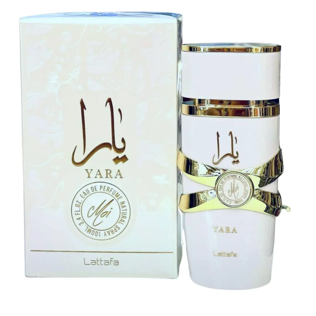 Lattafa Yara Moi Eau de Parfum for Women, Floral Woody Amber Fragrance with Peach, Jasmine & Caramel Notes, Arabian Perfume Spray, 3.4 fl oz, Arabian Ethnic Fragrance