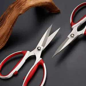 Stainless Steel Sharp Scissors, Ergonomic Comfort Handle, Multi-Functional Cutters for Home, Office, Sewing, Crafts, Kitchen Use, Cutting Supplies