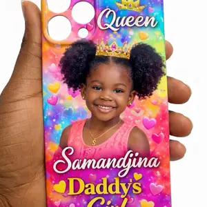 Personalized Princess Photo Phone Case for Girls  	•	Custom “Daddy’s Girl” Photo Phone Case   Custom Princess Photo Phone Case for iPhone 11 12 13 14 15  16 17 pro max