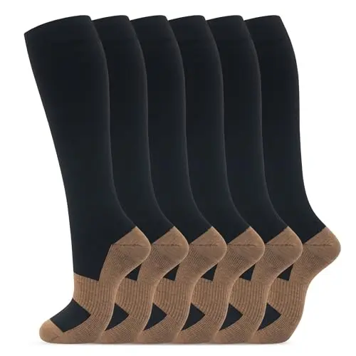 06 6pairs copper Black