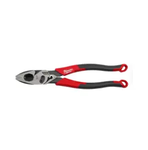 Milwaukee 9"Linemans Dipped Grip Pliers with Crimper and Bolt Cutter