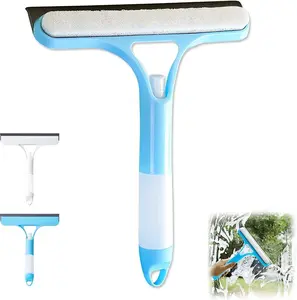 3 in 1 Window Cleaning Scraper,New 3 in 1 Window Cleaner,Squeegee and Scrubber with Spray.