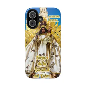 Tough Phone Cases for iPhone 11, Protection Casing with "VIRGEN DE LA CARIDAD DEL COBRE" Design, Shockproof and Digital Screen Protection