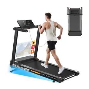 JAGJOG Foldable Treadmill for Home, 15% Auto Incline, 3.5HP Quiet Operation, Exercise Equipment, Gym Equipment, Easy to Install & Use