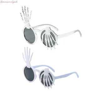 2-Pack Skeleton Hand Novelty Sunglasses, Spooky Funny Party Eyeglasses, Unique Skeleton Claw Design Shades, Perfect for Halloween, Cosplay, Themed Parties, Daily Streetwear & Holiday Events tiktokshopspringglowup
