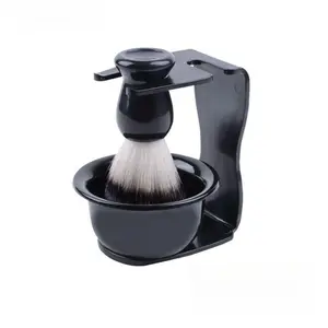 Men's Shaving Tools Set, Soft Mustache Brush, Foaming Soap Bowl, Hanging Rasp Rack, Professional Facial Razor Accessories, Ideal for Barbershop & Home Use