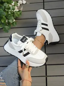 Women's Casual Sport Shoes, Winter Fleece Outdoor Sneakers, Snow Walking Shoes, Ladies Comfortable Sports Footwear, Lightweight Casual Sneakers