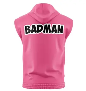 Vegeta Badman Sleeveless Hoodies, DBZ Anime Graphic Sleeveless Sweatshirt Hoodies