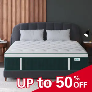 12/14Inch Mattress Twin Full Queen King Size Memory Foam Ergonomic Design Medium Firm Hybrid Mattress with Pocket Springs Gel Memory Foam for Luxurious Comfort