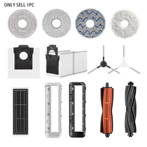 1 set of spare parts compatible with Dreame L10S PRO ULTRA robot vacuum, including side brushes, dust bags, mopping cloths and filter screens