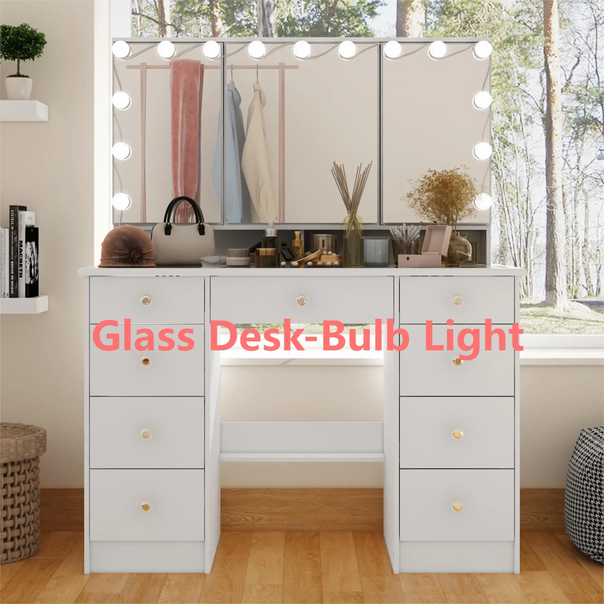 [4] Glass Desk-Bulb Light