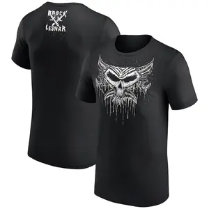 WWE Brock Lesnar Men's Black Graphic T-Shirt, Wrestling Fan Tee, Beast Incarnate Inspired Shirt, Bold Streetwear Style, Casual Daily Wear Top, Fashion Menswear, Event Graphic Tee