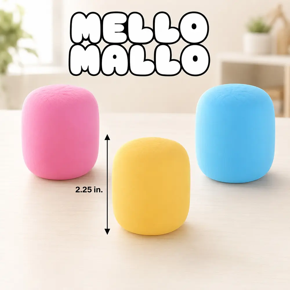 Mello Mallo Squishy Toy – Soft Marshmallow Squeeze Fidget Toy, Sensory Stress Relief Gift for Kids