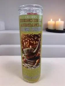 Cuerno de La Abundancia Vela Preparada, Prepared cornucopia Candle, Healthcare Aromatherapy Candle with Essential Oil Elements