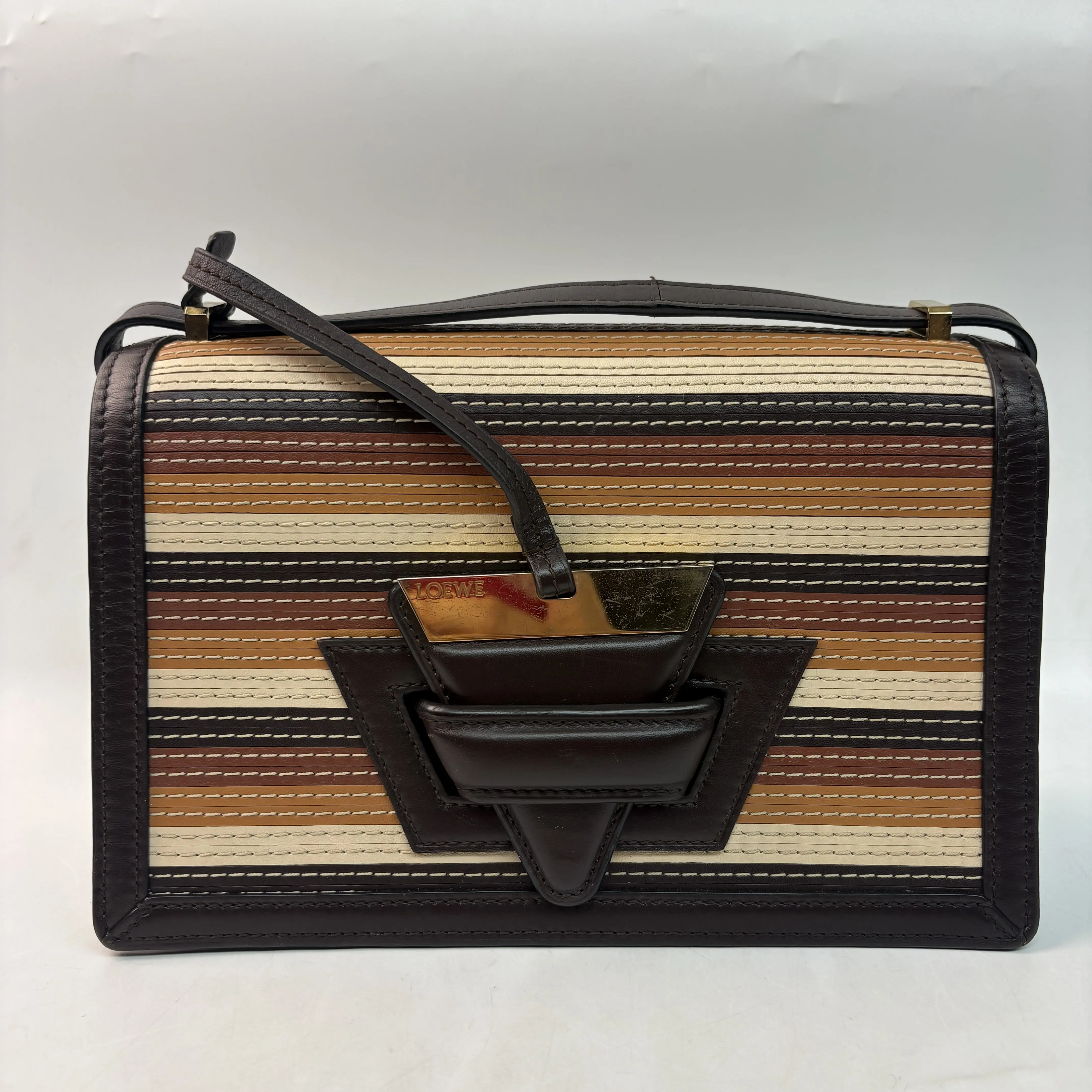 Pre-owned Calfskin Crossbody Bags Loewe Barcelona Crossbody Bag