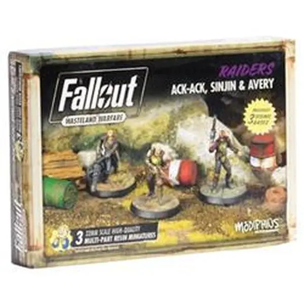 Modiphius Entertainment MUH051722 Fallout Wasteland Warfare Collectibles - Ack Sinjin & Avery Miniatures Statue Figurine Set